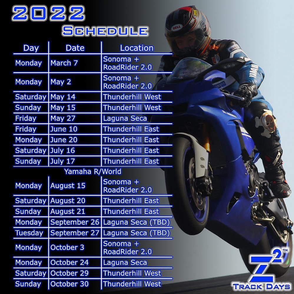 2022 event schedule